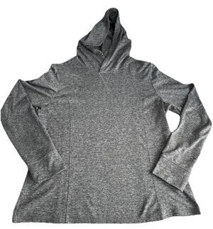 Stretch The Rules Women's Gray Tapered Fit Pullover Hoodie Stretch Large